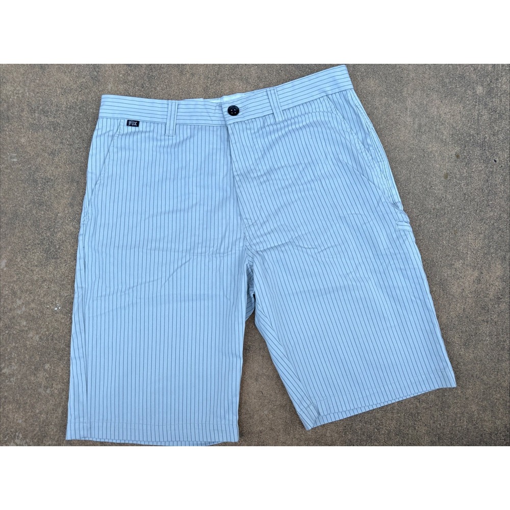 Fox Racing Shorts Mens Size 32 White Essex Pinstripe Products of the Revolution